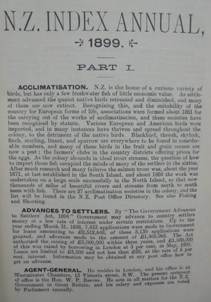 The New Zealand Index Annual 1899.