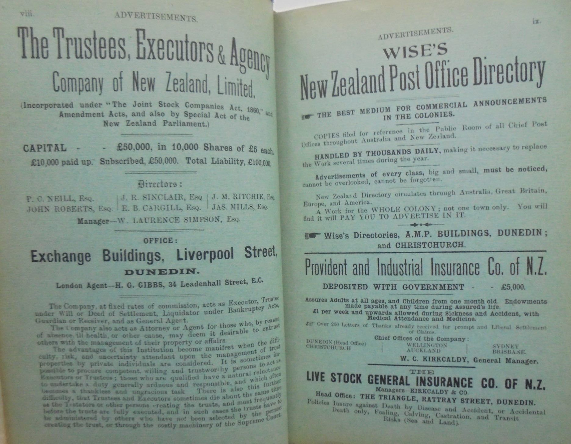 The New Zealand Index Annual 1899.