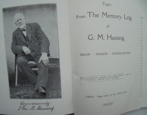 Pages From the Memory Log of G. M. Hassing. Edited by Featherstone.