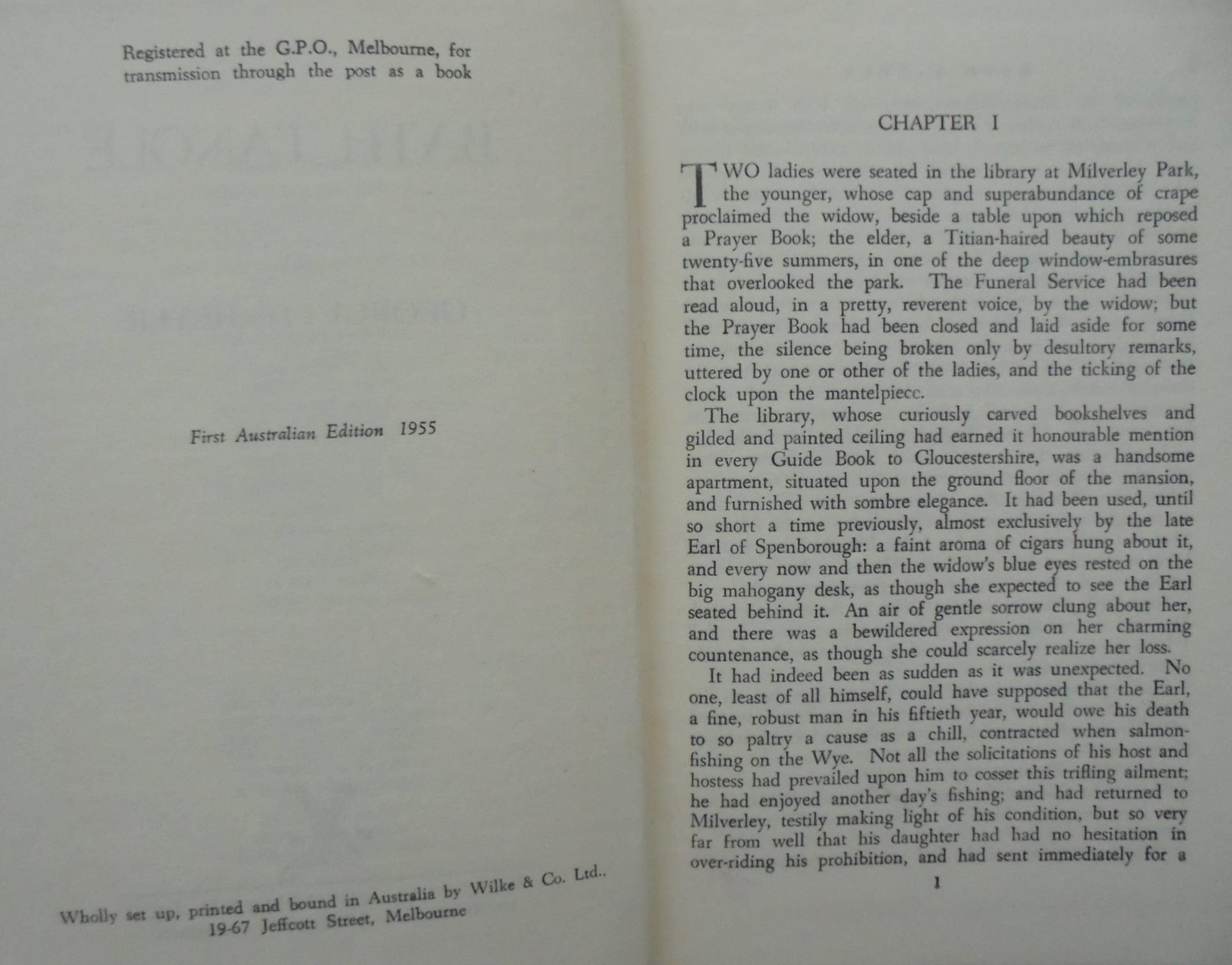 Bath Tangle. First Edition 1955. By Georgette Heyer