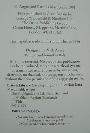 Celtic Britain. LOCHS & GLENS OF SCOTLAND. The Highlands & Islands of Scotland (three books)