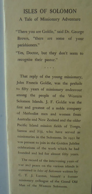 Isles of Solomon: A Tale of Missionary Adventure by C.T.J. Luxton.