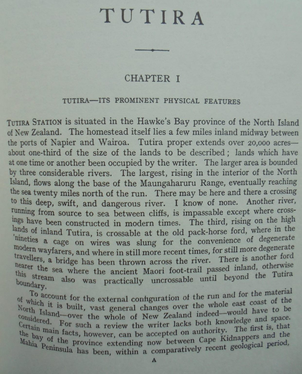 Tutira : The Story of a New Zealand Sheep Station. by H Guthrie Smith.