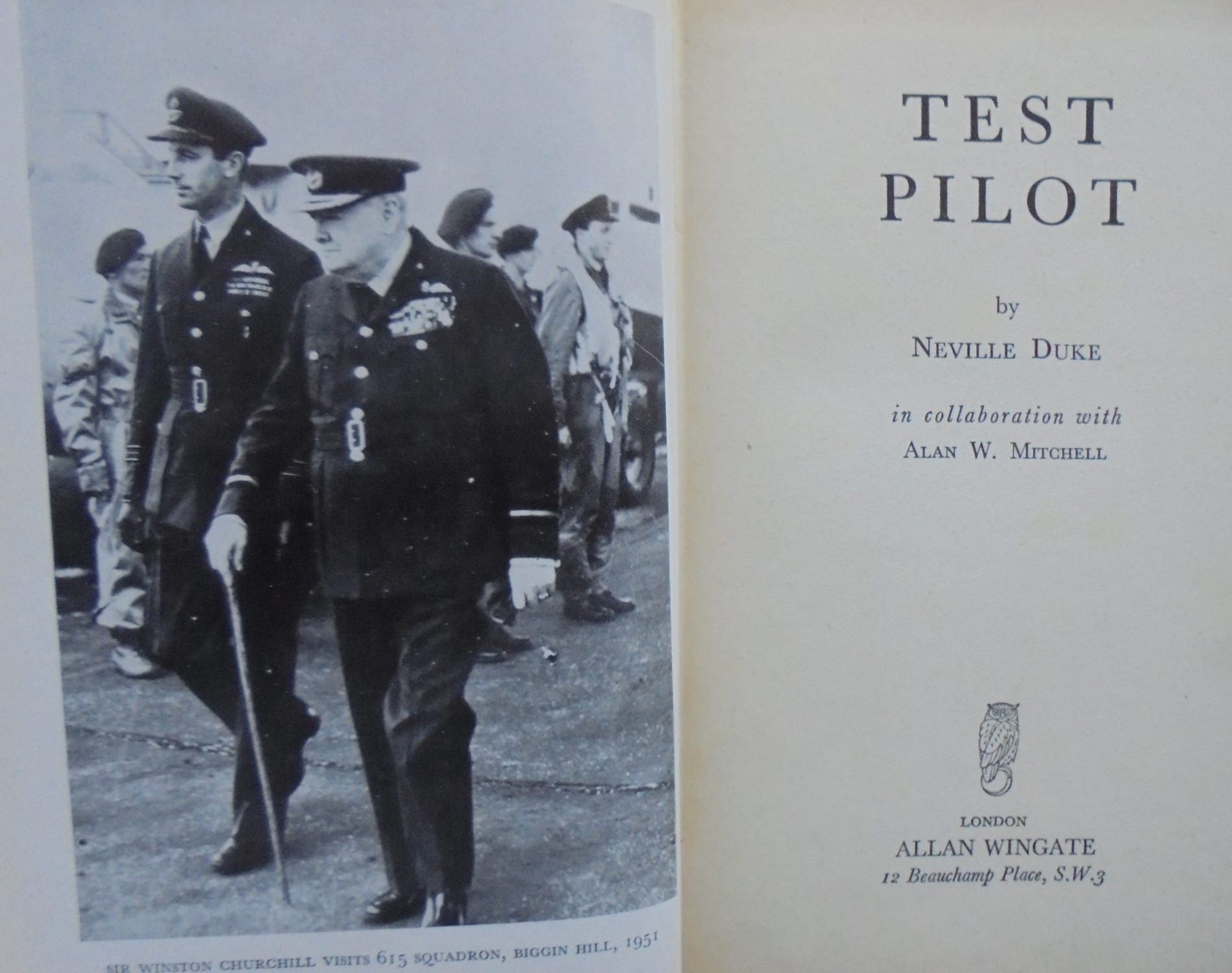 TEST PILOT. by Neville Duke. Hardback 1st edition (1953)