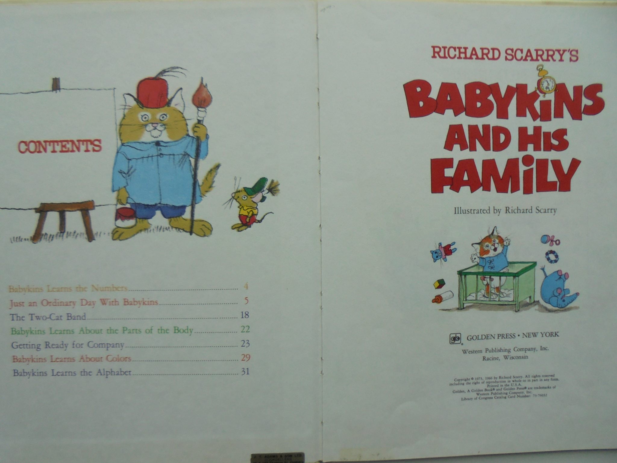 Richard Scarry books. (Eight)