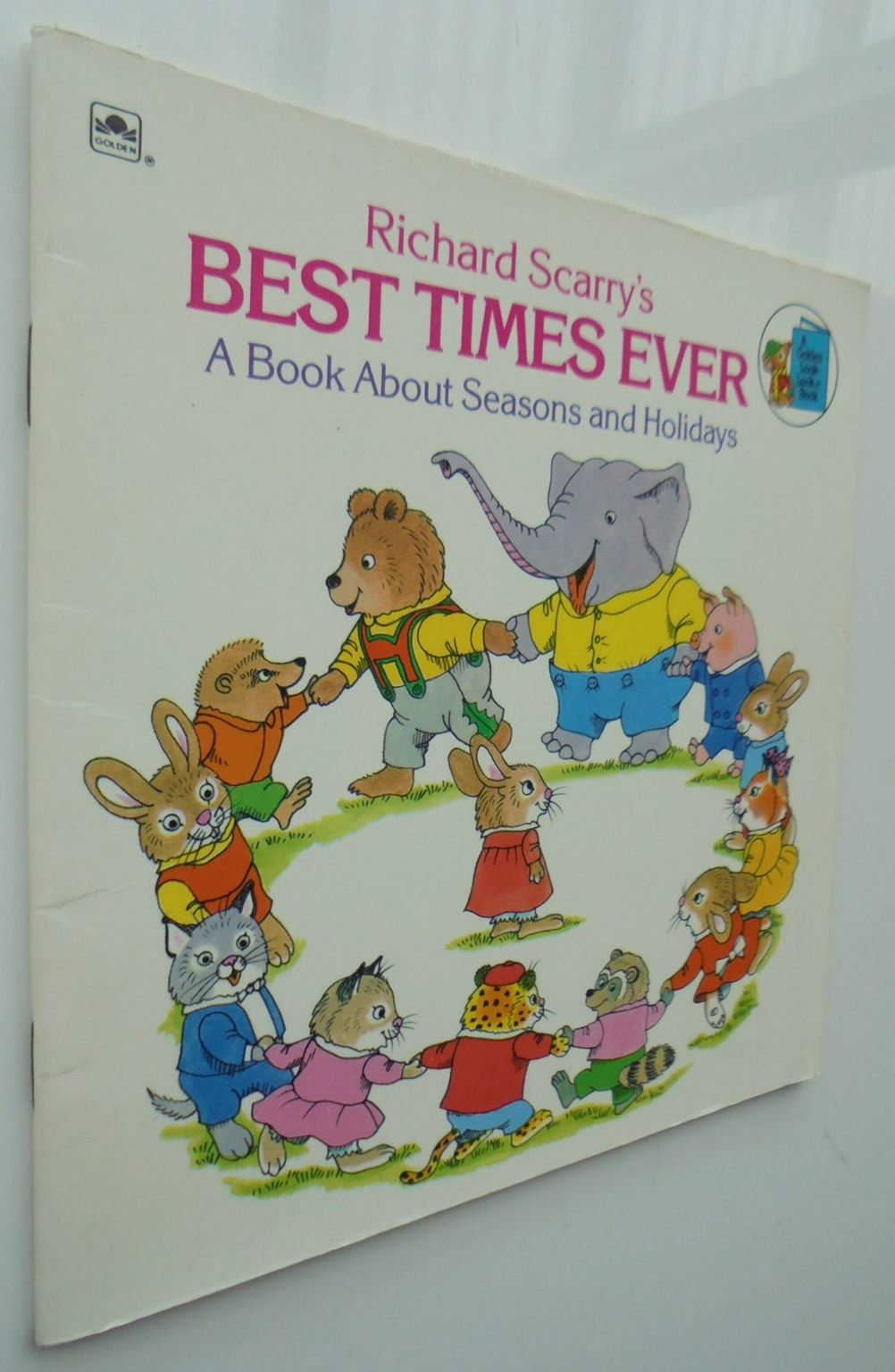 Richard Scarry books. (Eight)