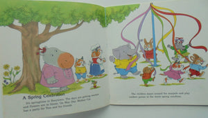 Richard Scarry books. (Eight)