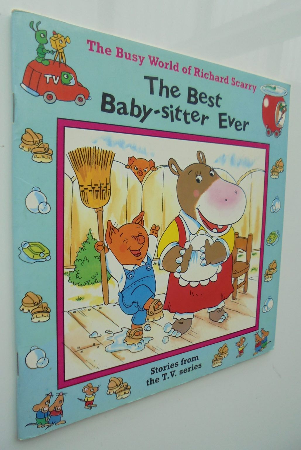 Richard Scarry books. (Eight)