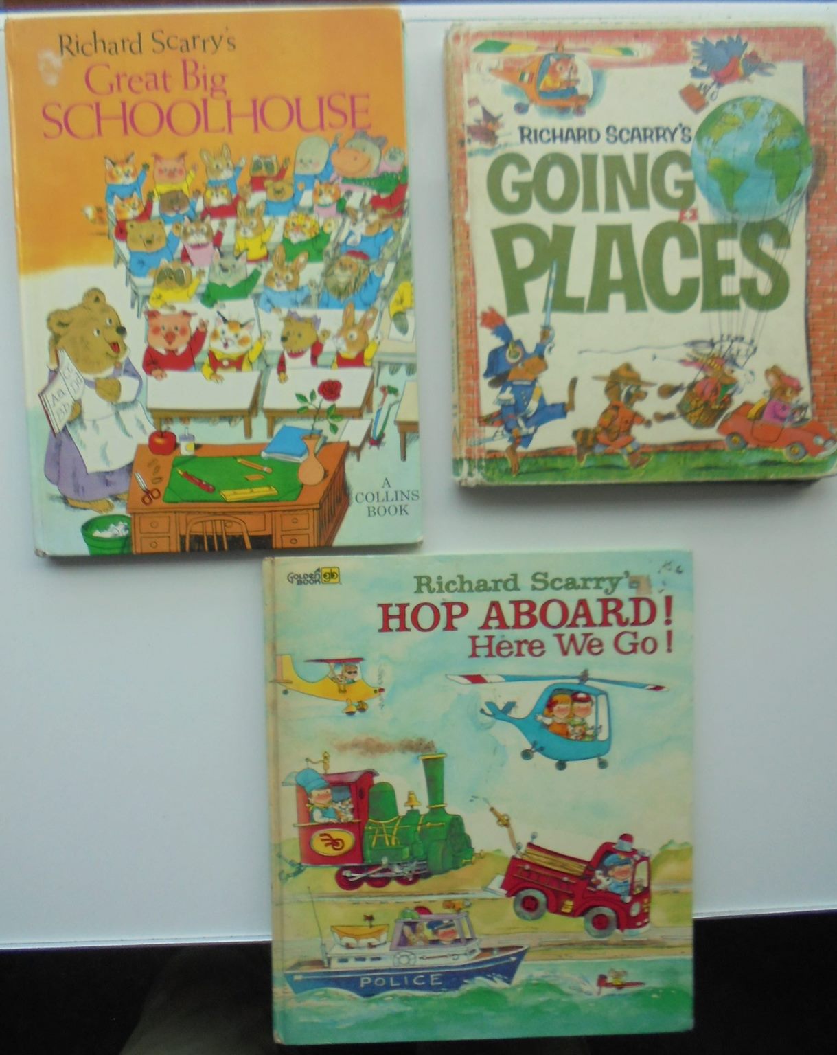 Vintage Richard Scarry 1970's. Nine books