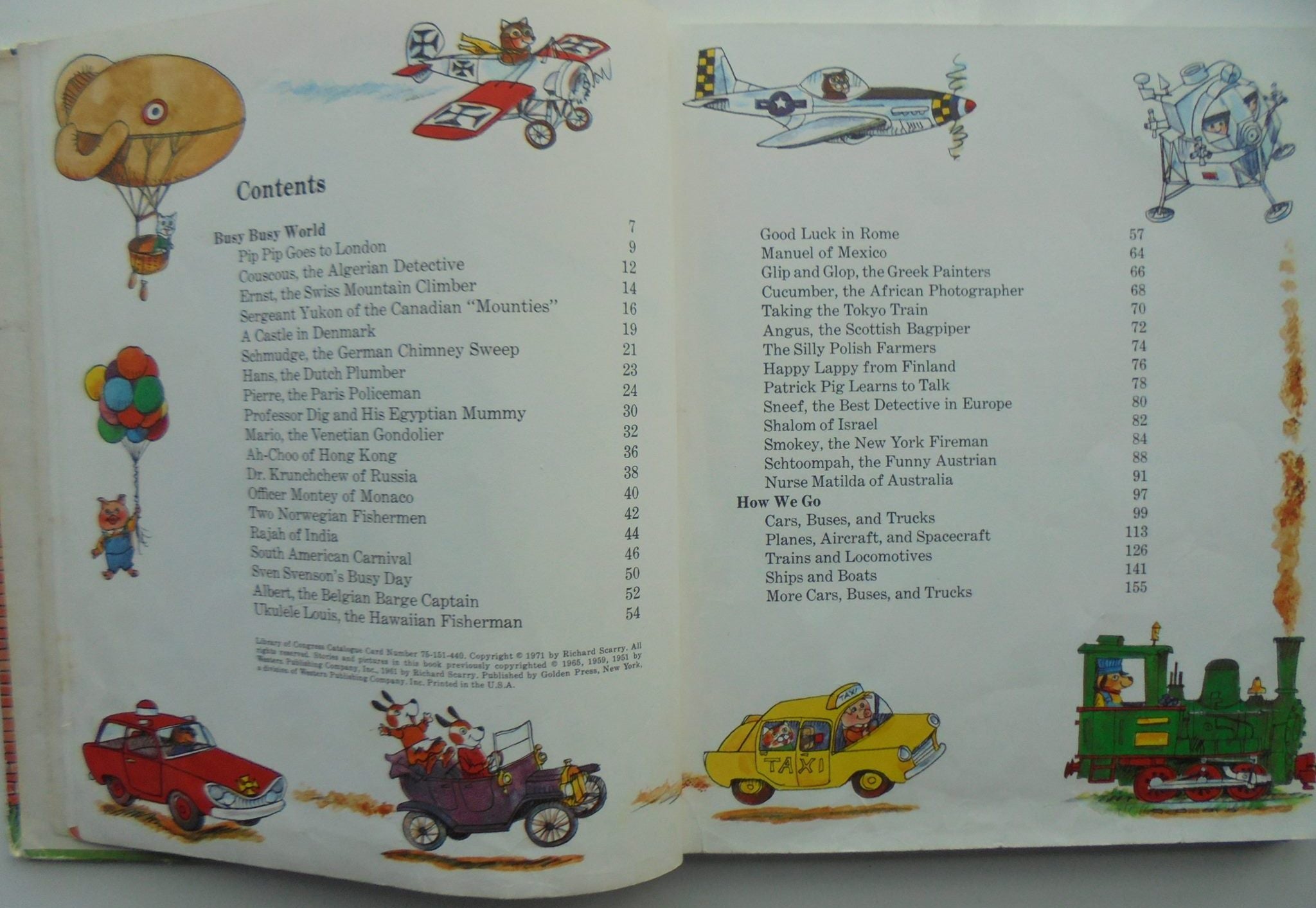 Vintage Richard Scarry 1970's. Nine books