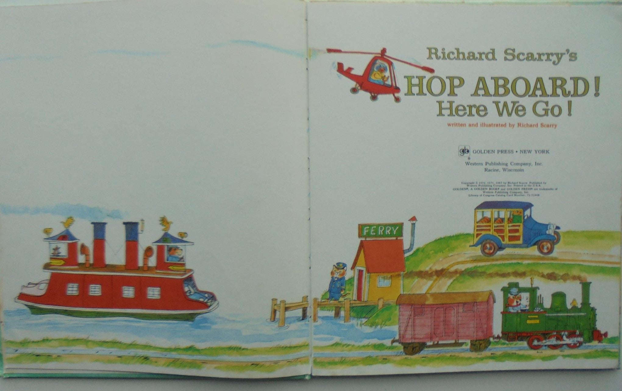 Vintage Richard Scarry 1970's. Nine books