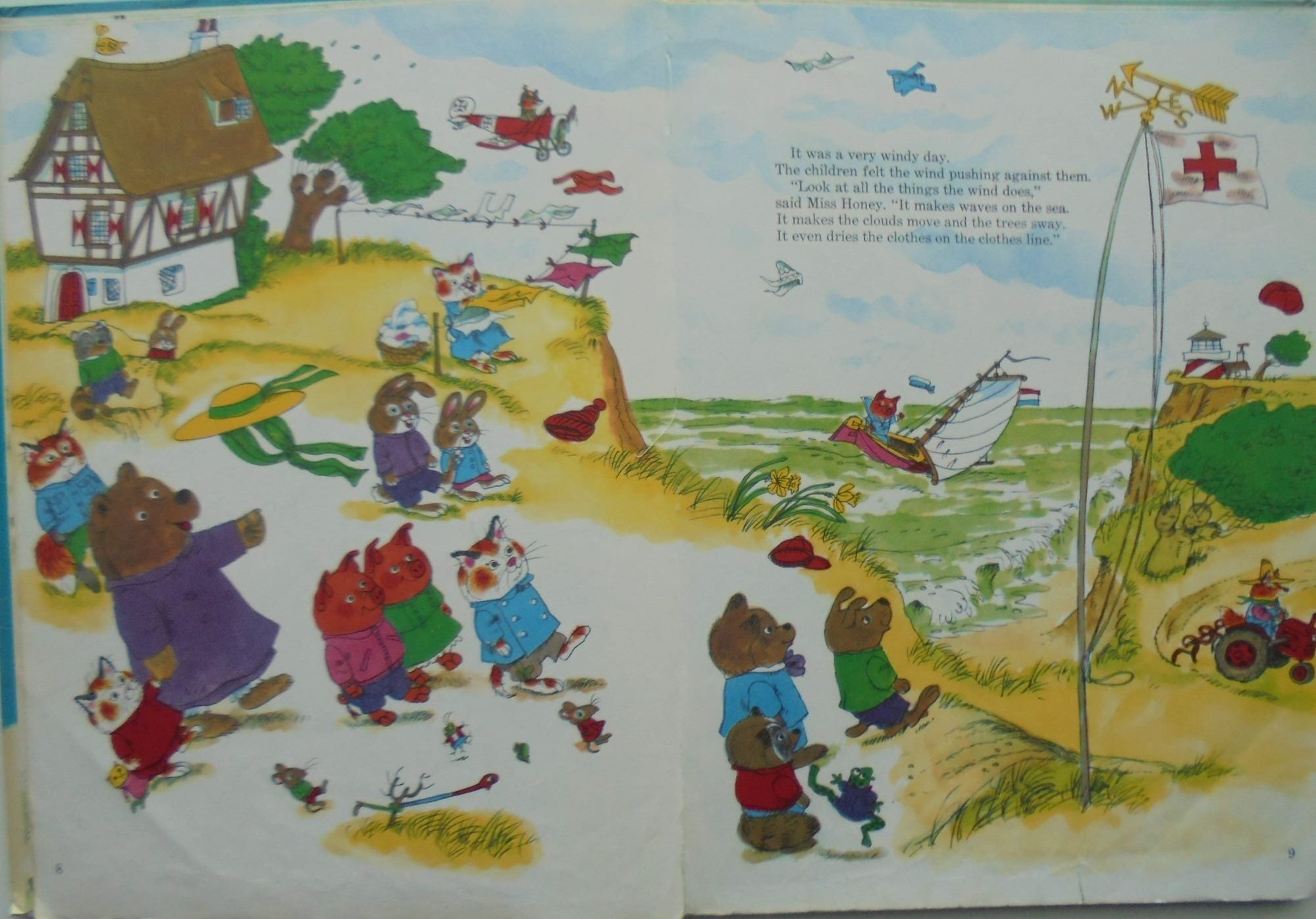 Vintage Richard Scarry 1970's. Nine books