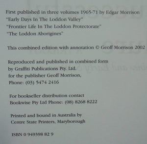 A Successful Failure. A Trilogy. The Aborigines and Early Settlers by Edgar Morrison,[Geoff Morrison (ed.)].