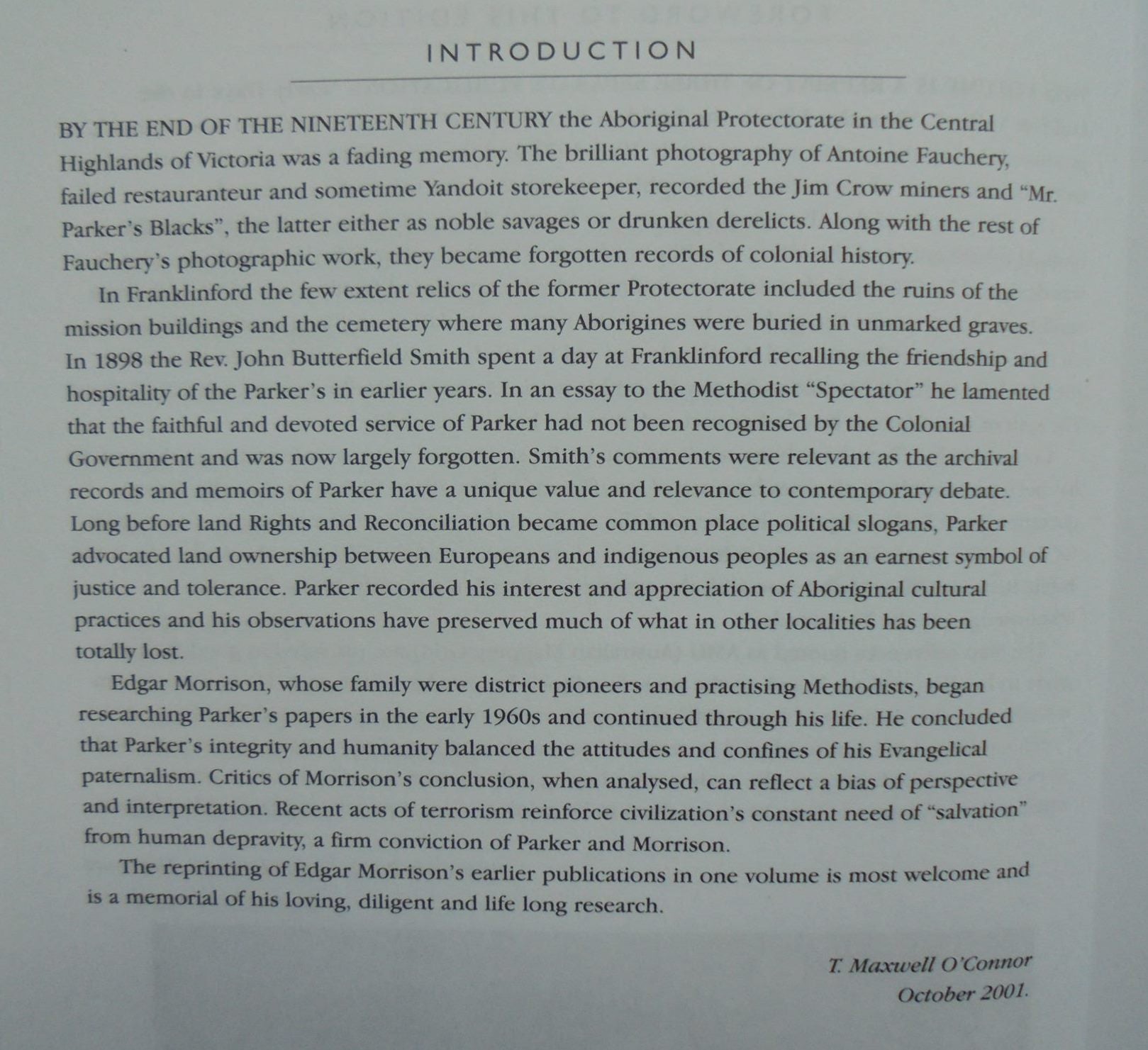 A Successful Failure. A Trilogy. The Aborigines and Early Settlers by Edgar Morrison,[Geoff Morrison (ed.)].