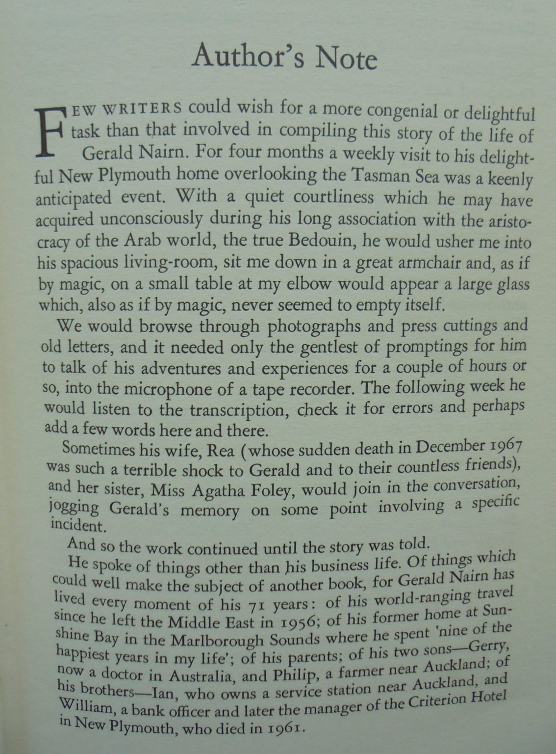 Nairn Bus to Baghdad : The Story of Gerald Nairn by J.S. Tullett.