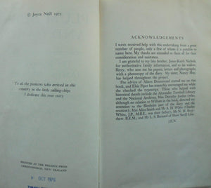 Plum Duff and Cake: The Journal of James Nichols, 1874-5. Author James William Nichols Editor Joyce Ellen Nichols Neill.  SIGNED BY JOYCE NEILL, VERY SCARCE.