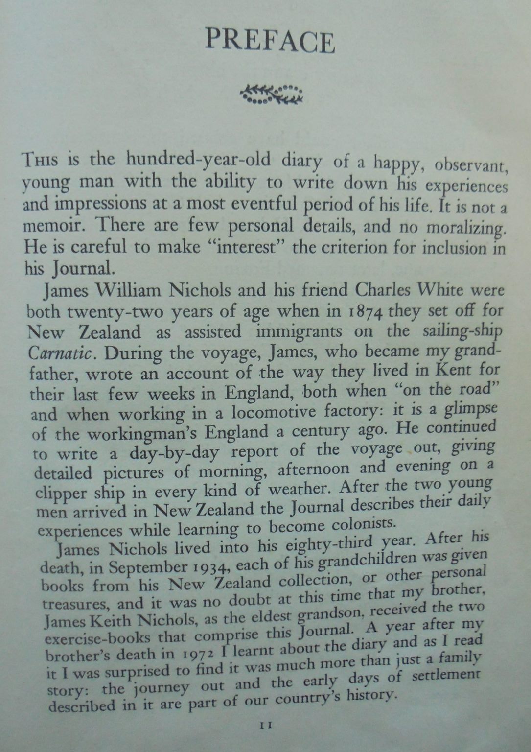 Plum Duff and Cake: The Journal of James Nichols, 1874-5. Author James William Nichols Editor Joyce Ellen Nichols Neill.  SIGNED BY JOYCE NEILL, VERY SCARCE.