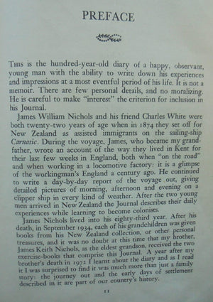 Plum Duff and Cake: The Journal of James Nichols, 1874-5. Author James William Nichols Editor Joyce Ellen Nichols Neill.  SIGNED BY JOYCE NEILL, VERY SCARCE.