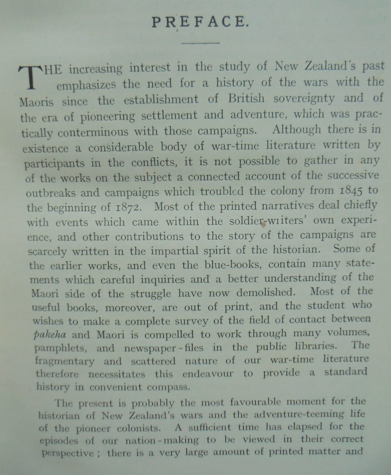 The New Zealand Wars A History of the Maori Campaigns and the Pioneering Period Vol. I (1845 - 1864) by James Cowan.