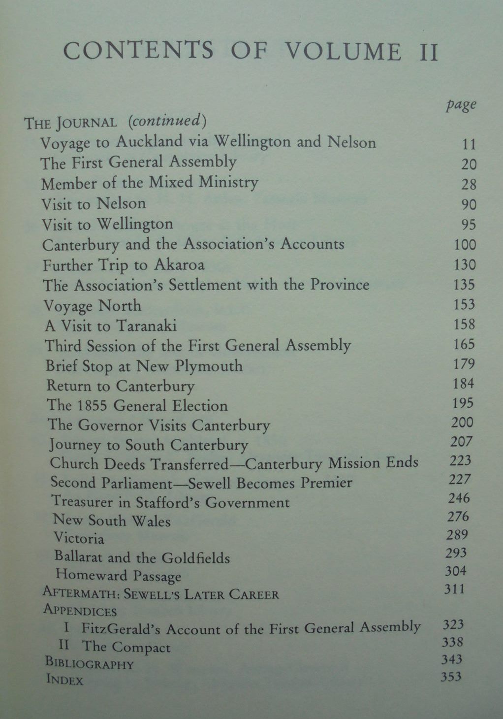 The Journal of Henry Sewell, 1853-7 - Volume 2. By D. McIntyre