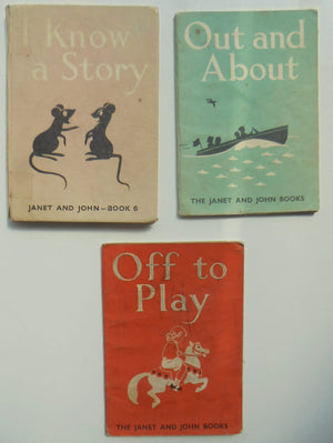 Vintage Janet and John - circa 1949 (three books)