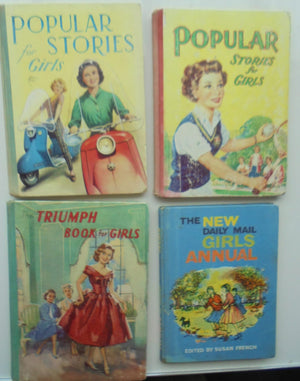 Vintage Annuals for girls. (four books) free postage