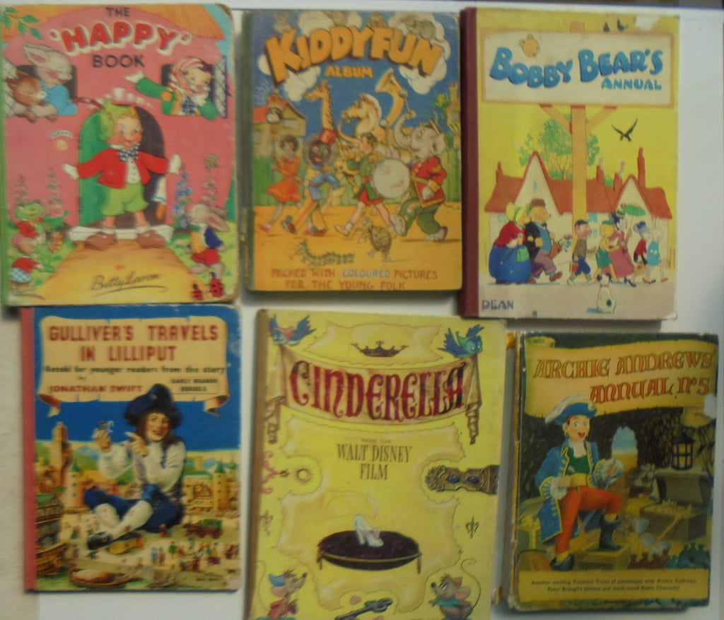 Vintage annuals 1940's/1950's (nine books)