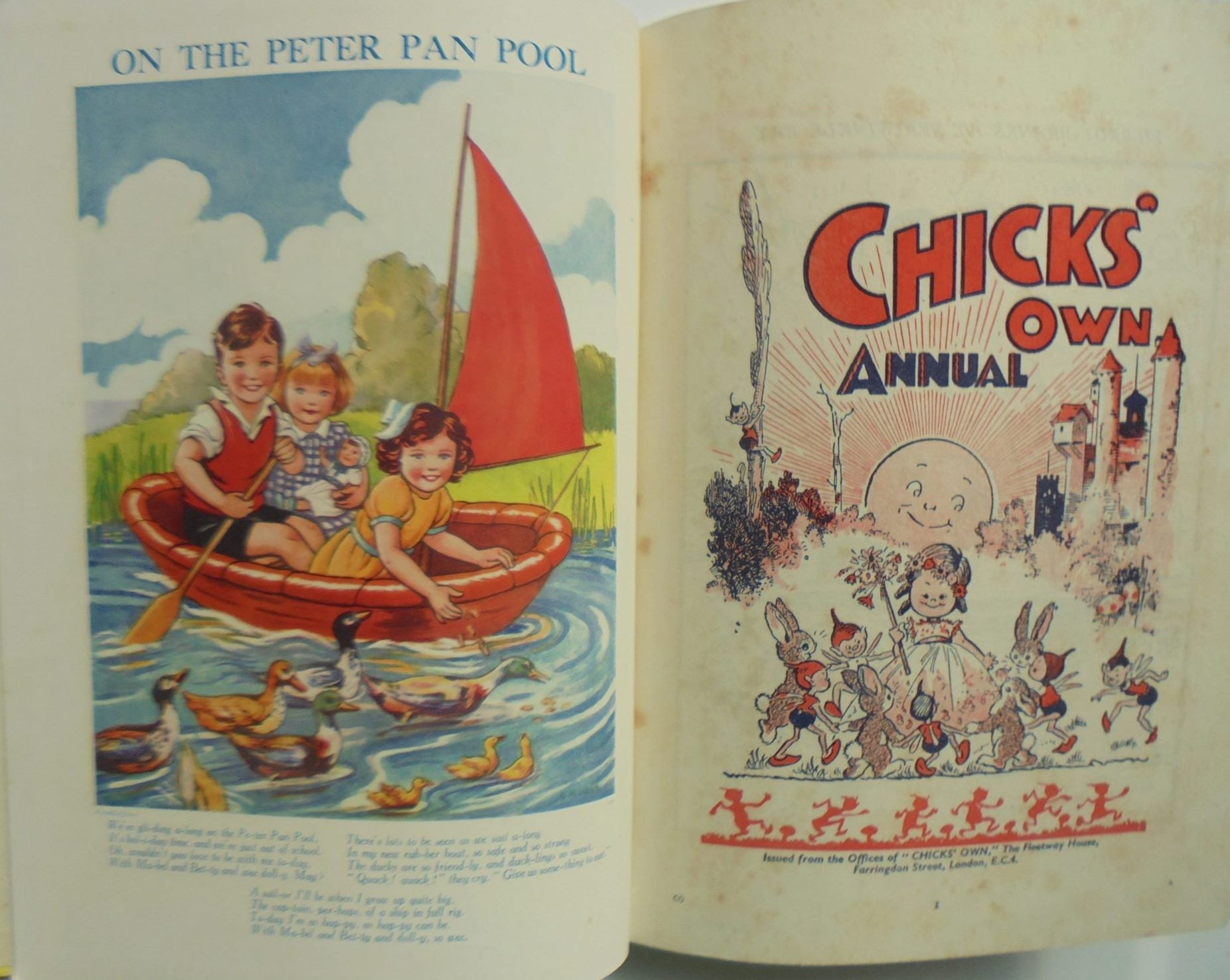 Vintage annuals 1940's/1950's (nine books)