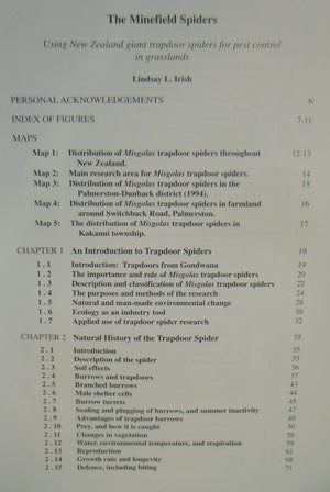 The Minefield Spiders: Using New Zealand giant trapdoor spiders for pest control in grasslands By Lindsay L. Irish
