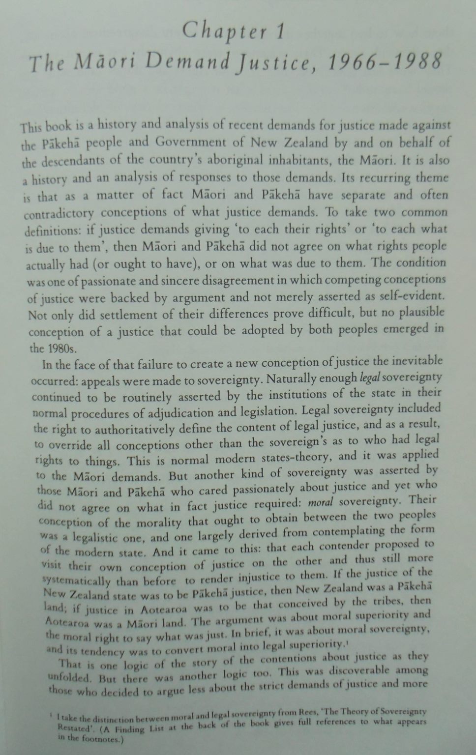 Justice and the Maori Maori Claims in New Zealand Political Argument in the 1980's By Andrew Sharp.