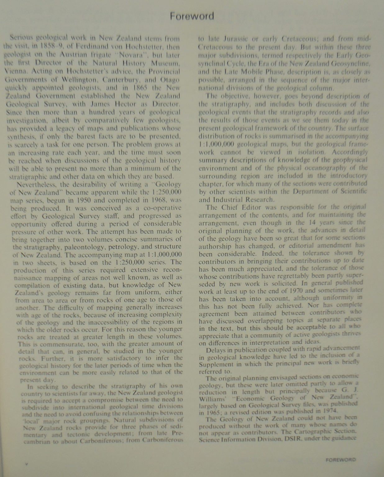 The Geology of New Zealand. 2 Volume set. BY R. P. Suggate and Graeme R. Stevens and M. T. Te Punga.