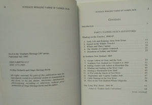 The Foveaux Whaling Yarns of Yankee Jack. Burr Osborn's Adventures in Southern New Zealand, 1845 By Rhys Richards.