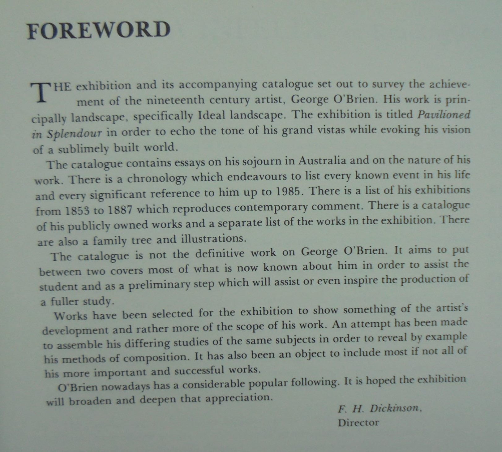 Pavilioned in Splendour: George O'Brien's Vision of Colonial New Zealand by Roger Collins.