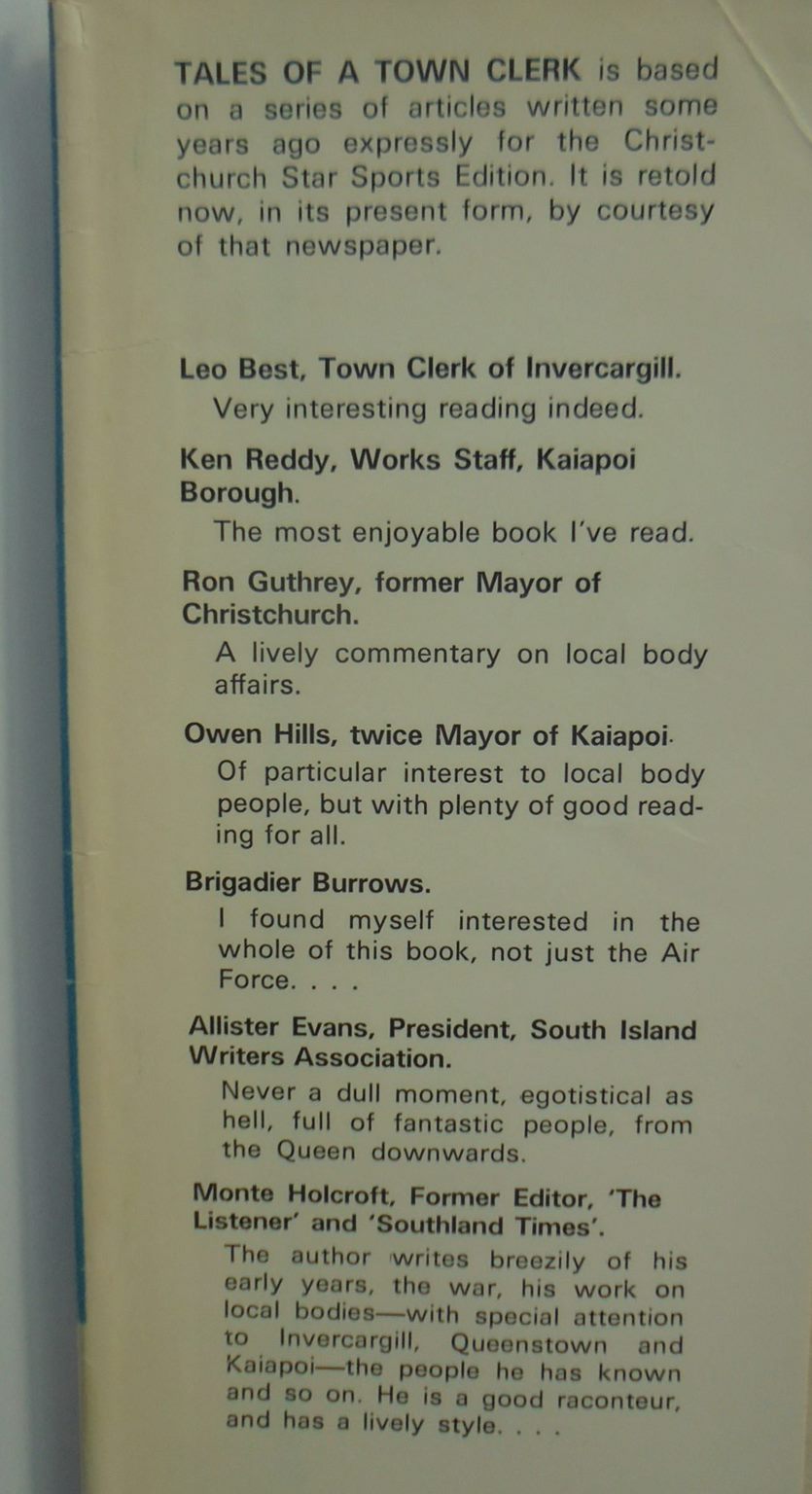 Tales of a Town Clerk by C. W. D. Hodgson SIGNED BY AUTHOR FIRST EDITION.