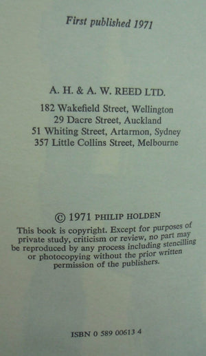Pack and Rifle (First Edition). By Phlip Holden