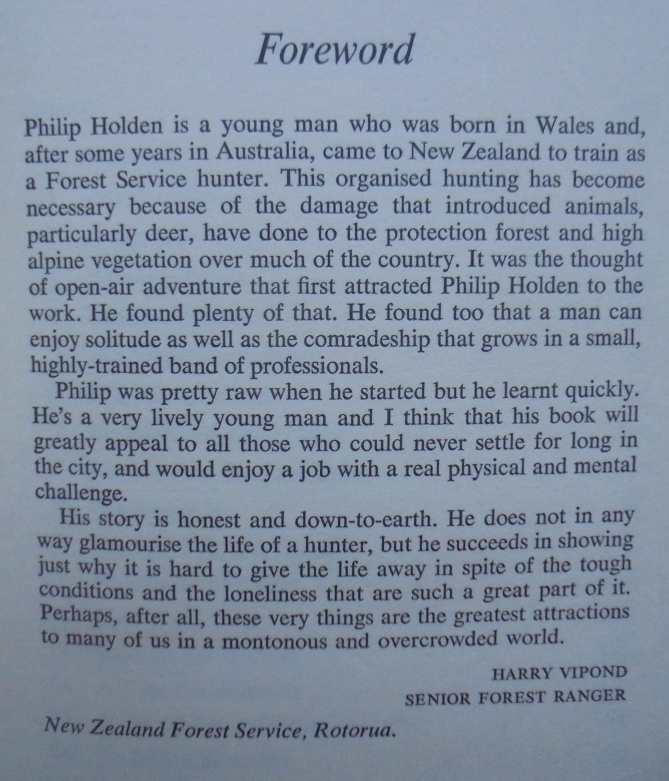 Pack and Rifle (First Edition). By Phlip Holden