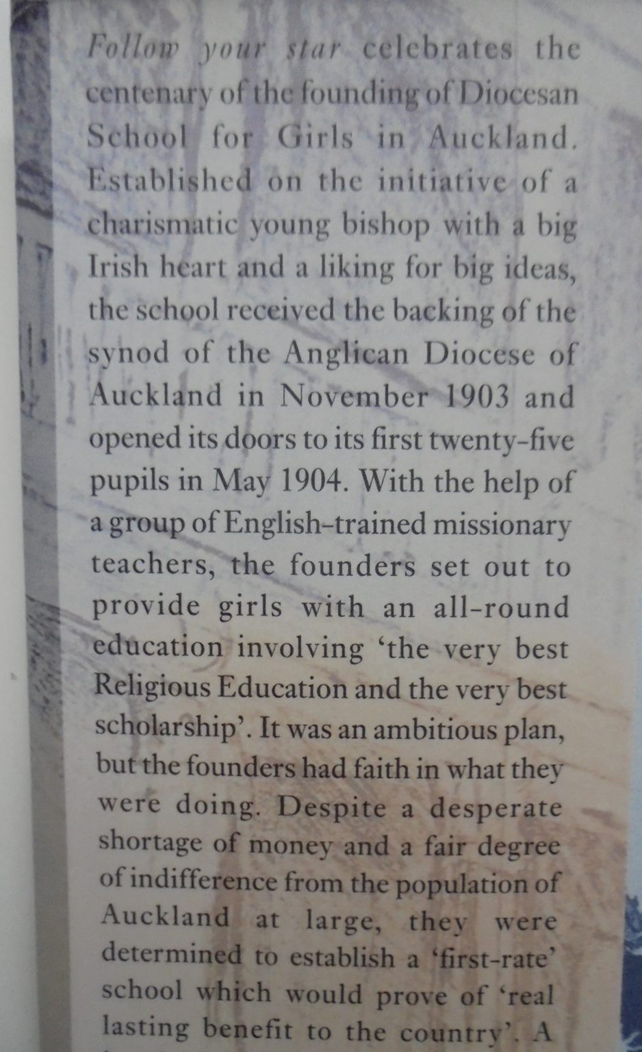 Follow Your Star; Diocesan School for Girls, Auckland 1903-2003