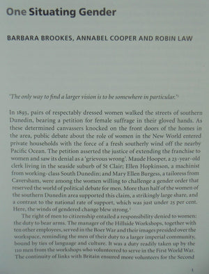 Sites of Gender Men, Women and Modernity in Southern Dunedin 1890-1939 By SIGNED BY Barbara Brookes