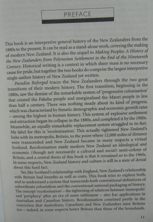 Paradise Reforged A History of the New Zealanders, 1880-2000 By James Belich