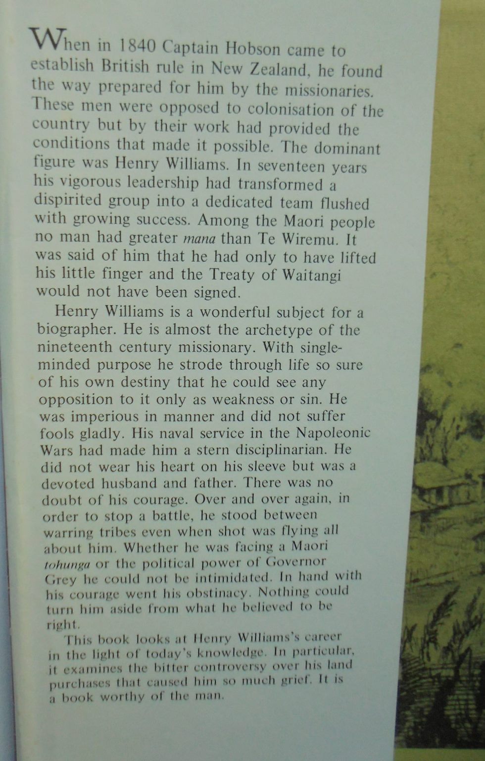 Te Wiremu. A Biography of Henry Williams. By Lawrence M. Rogers