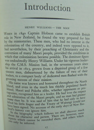 Te Wiremu. A Biography of Henry Williams. By Lawrence M. Rogers