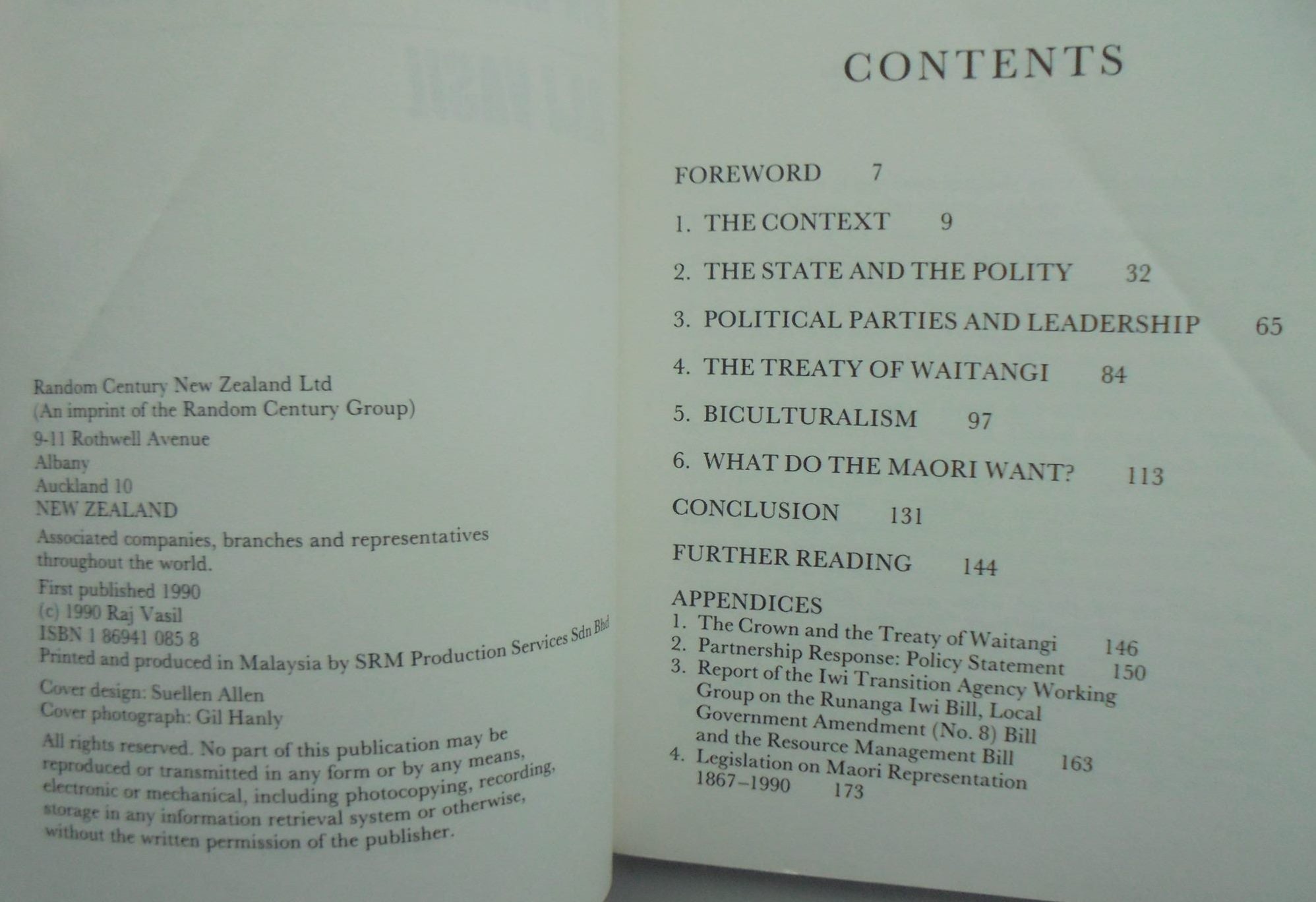 What do the Maori want?: New Maori political perspectives by Vasil, R. K