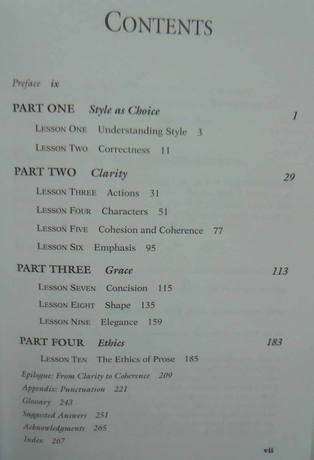 Style Ten Lessons in Clarity and Grace By Williams, Joseph M.