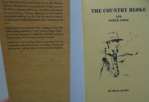 The Country Bloke and Other Verse. Poetry SIGNED by Blue Jeans- Ross McMillan.