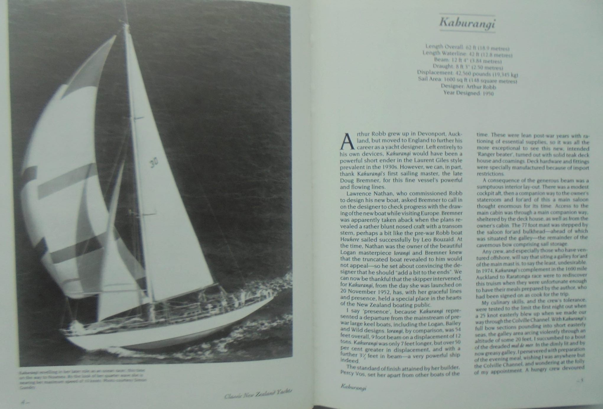 Classic New Zealand Yachts: Four Decades of Successful Yacht Design - 1950-90 By Bill Endean.