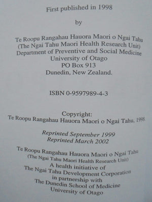 Ukaipo: The Place of Nurturing. Maori Women and Childbirth by Christine Rimene; Connie Hassan; John Broughton.