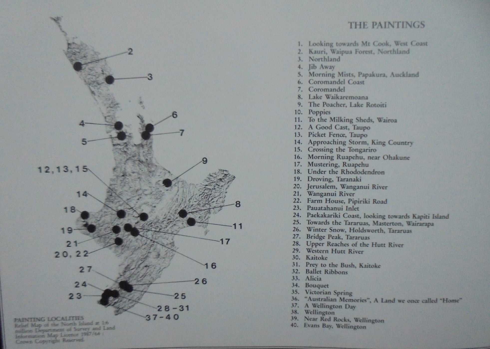 Quiet Places Richard Ponder's Paintings of New Zealand. SIGNED BY PONDER, NUMBERED 116, FIRST EDITION.