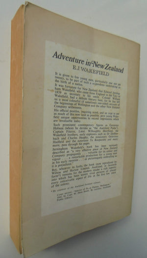 Adventure in New Zealand. from 1839 to 1844. Vol. 1 and 2 by E.J. Wakefield.