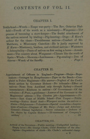 Adventure in New Zealand. from 1839 to 1844. Vol. 1 and 2 by E.J. Wakefield.