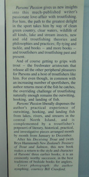 Parson's Passion: A Trout fisher's Year by Parsons, John.